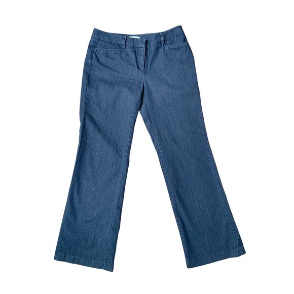 New York & Company Stretch Low Rise Wide Leg Denim Pants Slacks Women's 2 - Picture 1 of 10